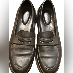 Patina Women’s Size 10.5 Black Zoe Chunky Loafers EUC